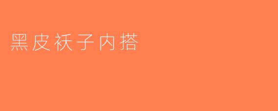 黑皮袄子内搭