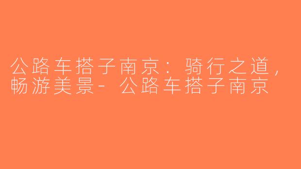 公路车搭子南京：骑行之道，畅游美景-公路车搭子南京