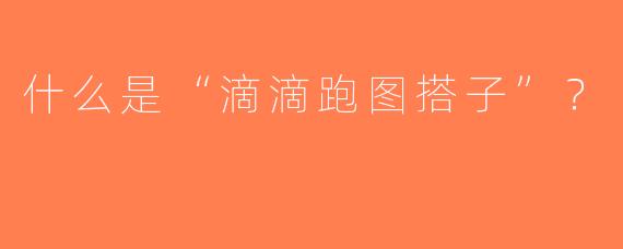什么是“滴滴跑图搭子”？  