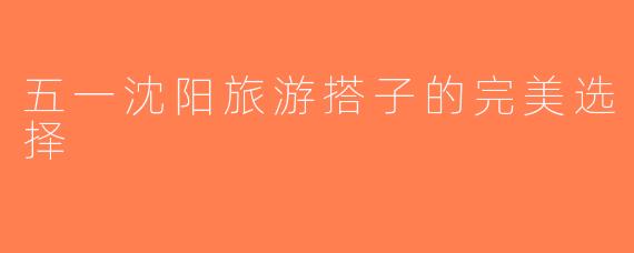 五一沈阳旅游搭子的完美选择