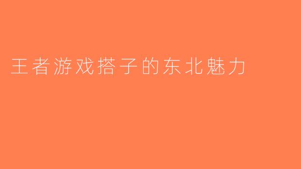 王者游戏搭子的东北魅力