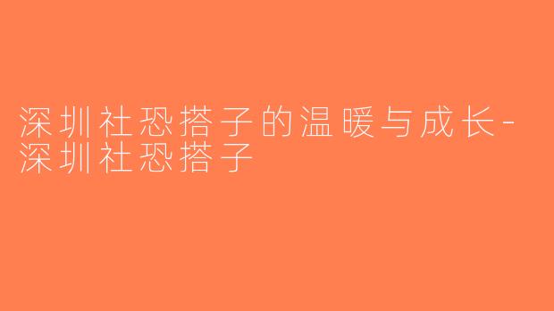 深圳社恐搭子的温暖与成长-深圳社恐搭子