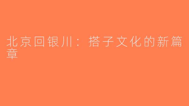 北京回银川：搭子文化的新篇章