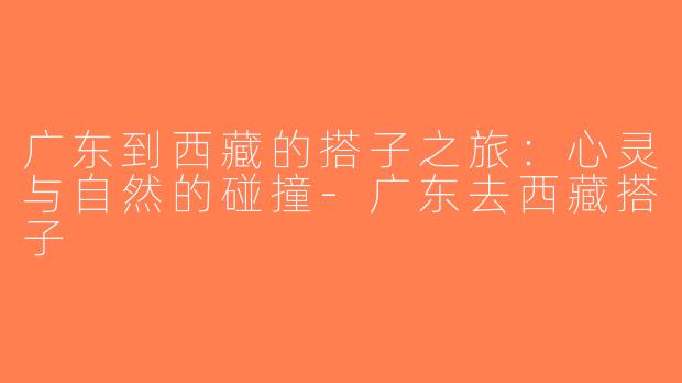 广东到西藏的搭子之旅：心灵与自然的碰撞-广东去西藏搭子