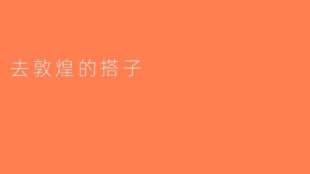 去敦煌的搭子