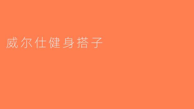威尔仕健身搭子