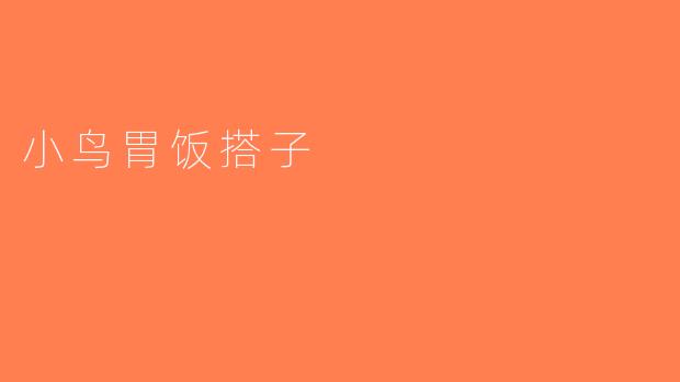 小鸟胃饭搭子