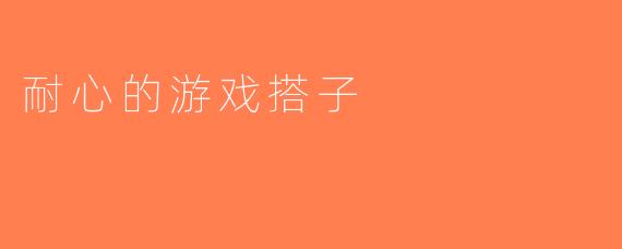 耐心的游戏搭子