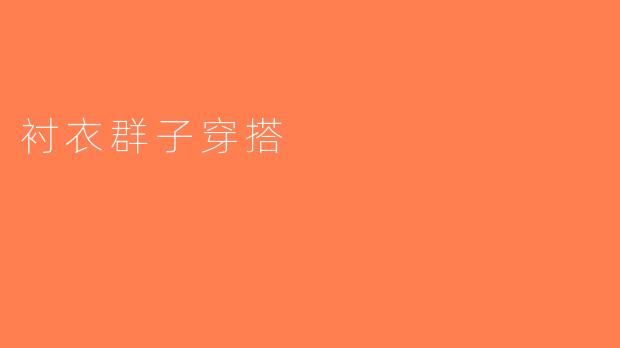 衬衣群子穿搭