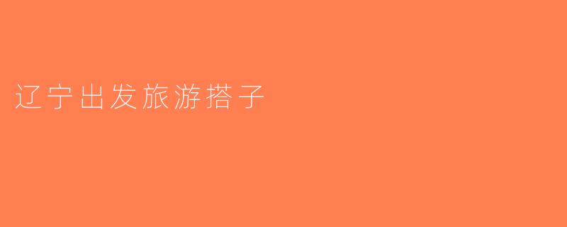 辽宁出发旅游搭子