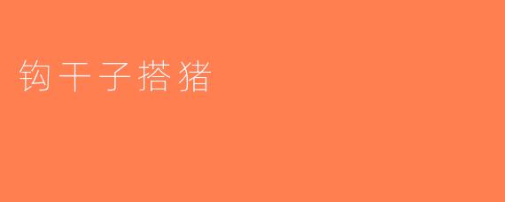 钩干子搭猪