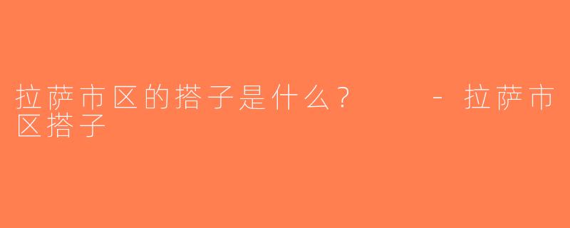 拉萨市区的搭子是什么？  -拉萨市区搭子