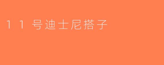 11号迪士尼搭子