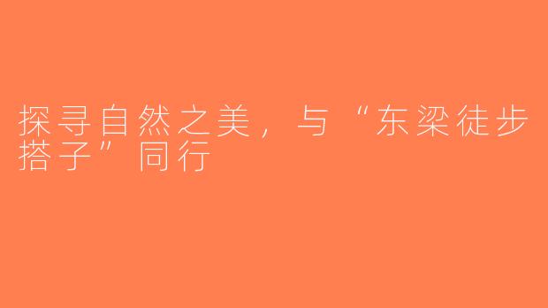 探寻自然之美，与“东梁徒步搭子”同行