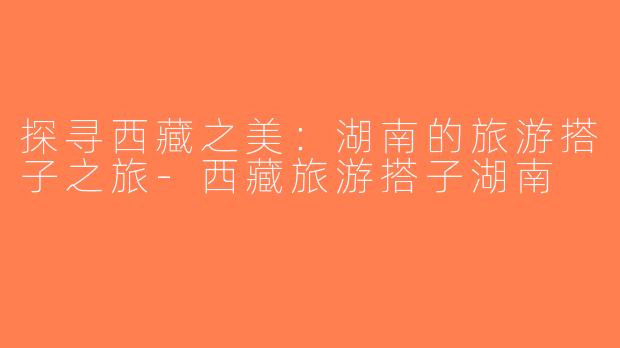 探寻西藏之美：湖南的旅游搭子之旅-西藏旅游搭子湖南