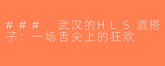 ### 武汉的HLS酒搭子：一场舌尖上的狂欢
