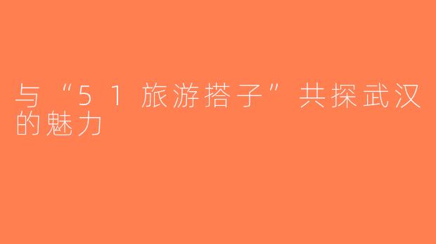 与“51旅游搭子”共探武汉的魅力