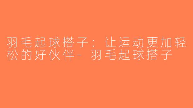 羽毛起球搭子：让运动更加轻松的好伙伴-羽毛起球搭子