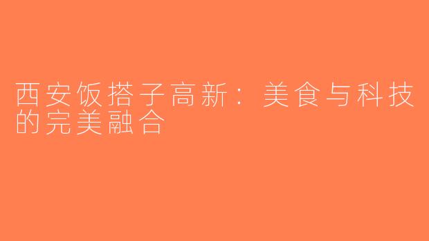 西安饭搭子高新：美食与科技的完美融合