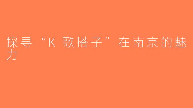 探寻“K歌搭子”在南京的魅力