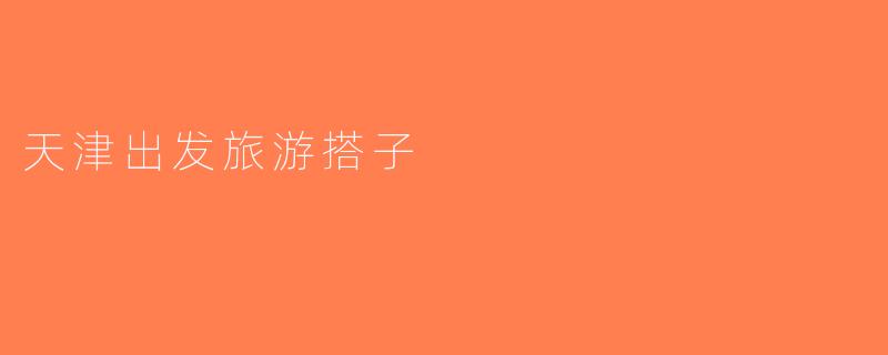 天津出发旅游搭子