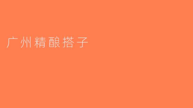 广州精酿搭子