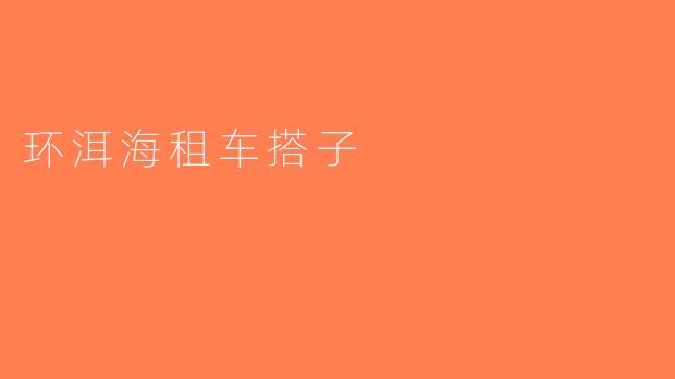 环洱海租车搭子
