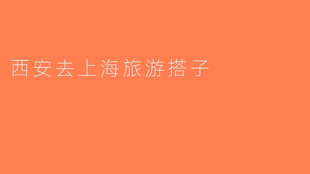 西安去上海旅游搭子