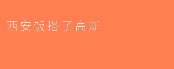 西安饭搭子高新