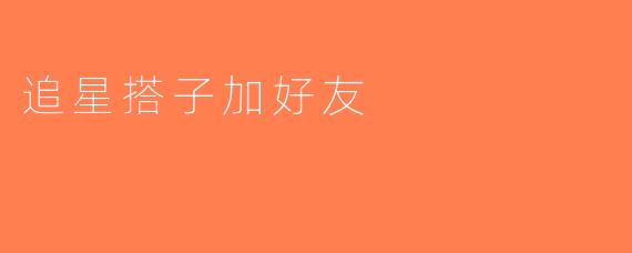 追星搭子加好友