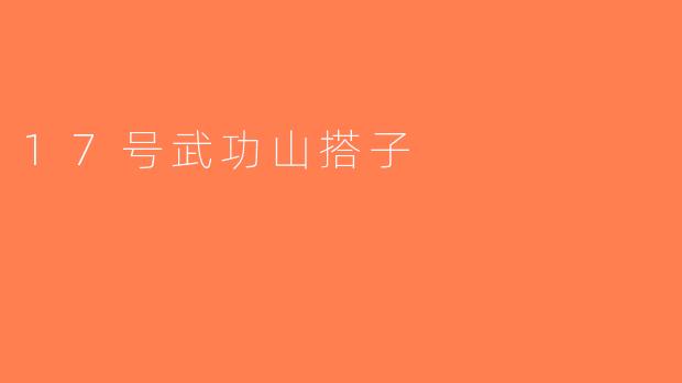 17号武功山搭子