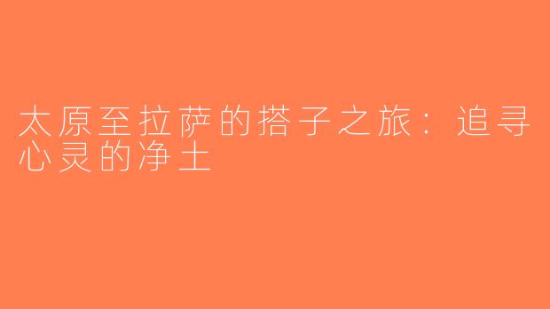 太原至拉萨的搭子之旅：追寻心灵的净土