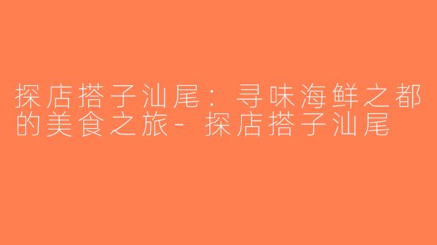 探店搭子汕尾：寻味海鲜之都的美食之旅-探店搭子汕尾