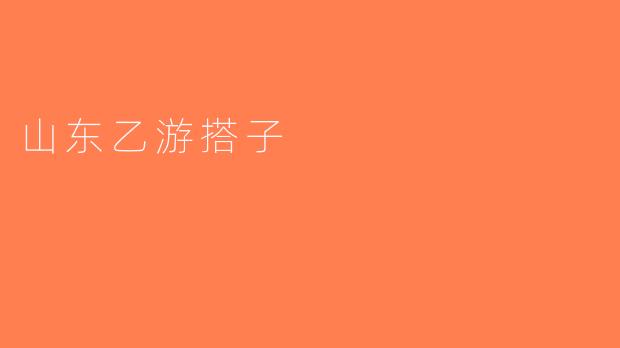山东乙游搭子