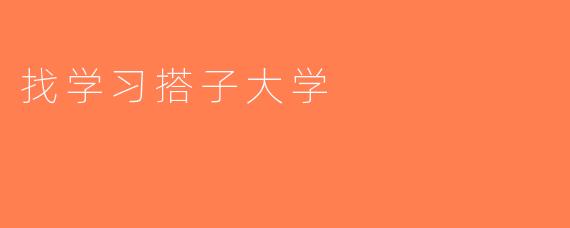 找学习搭子大学