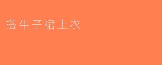 搭牛子裙上衣