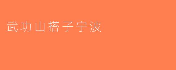 武功山搭子宁波