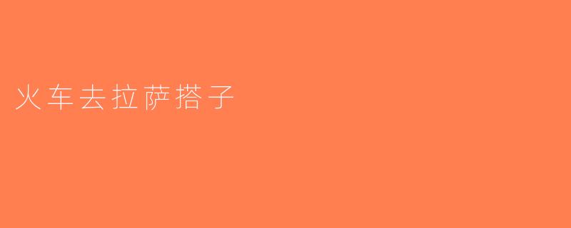 火车去拉萨搭子