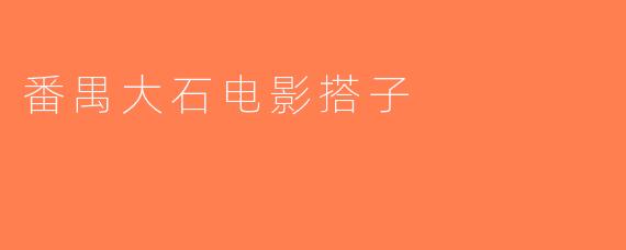 番禺大石电影搭子