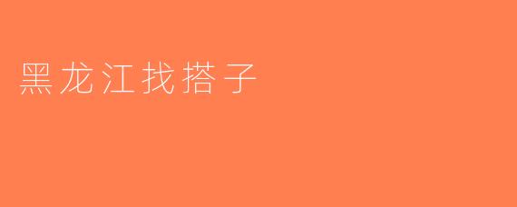 黑龙江找搭子