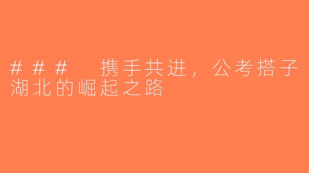 ### 携手共进，公考搭子湖北的崛起之路