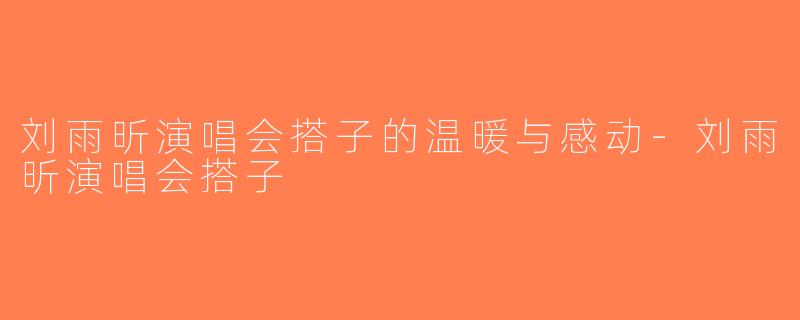 刘雨昕演唱会搭子的温暖与感动-刘雨昕演唱会搭子