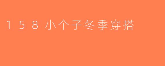 158小个子冬季穿搭