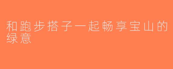 和跑步搭子一起畅享宝山的绿意