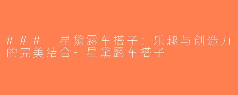 ### 星黛露车搭子：乐趣与创造力的完美结合-星黛露车搭子