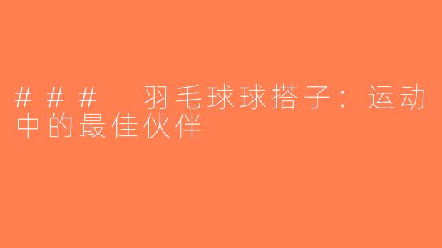 ### 羽毛球球搭子：运动中的最佳伙伴
