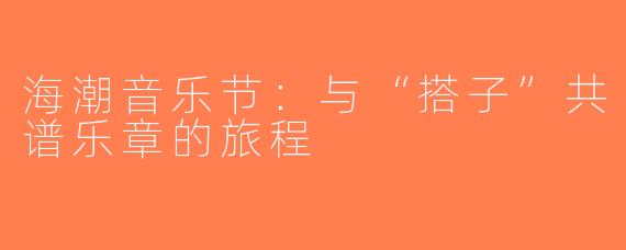 海潮音乐节：与“搭子”共谱乐章的旅程