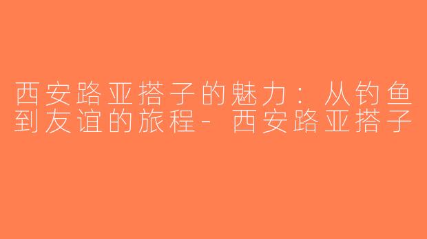 西安路亚搭子的魅力：从钓鱼到友谊的旅程-西安路亚搭子