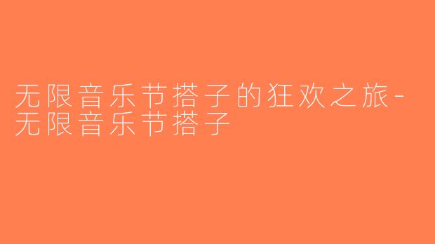 无限音乐节搭子的狂欢之旅-无限音乐节搭子
