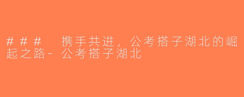 ### 携手共进，公考搭子湖北的崛起之路-公考搭子湖北